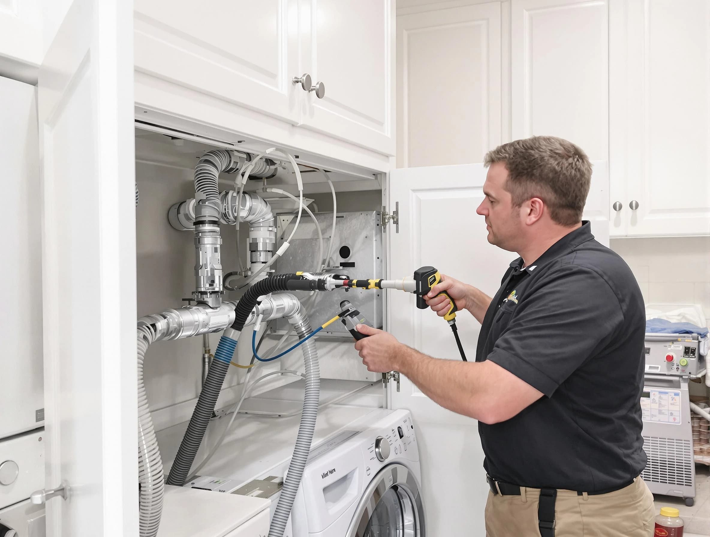 Fairmount Dryer Vent Cleaning professional removing severe blockage from a clogged dryer vent in Fairmount