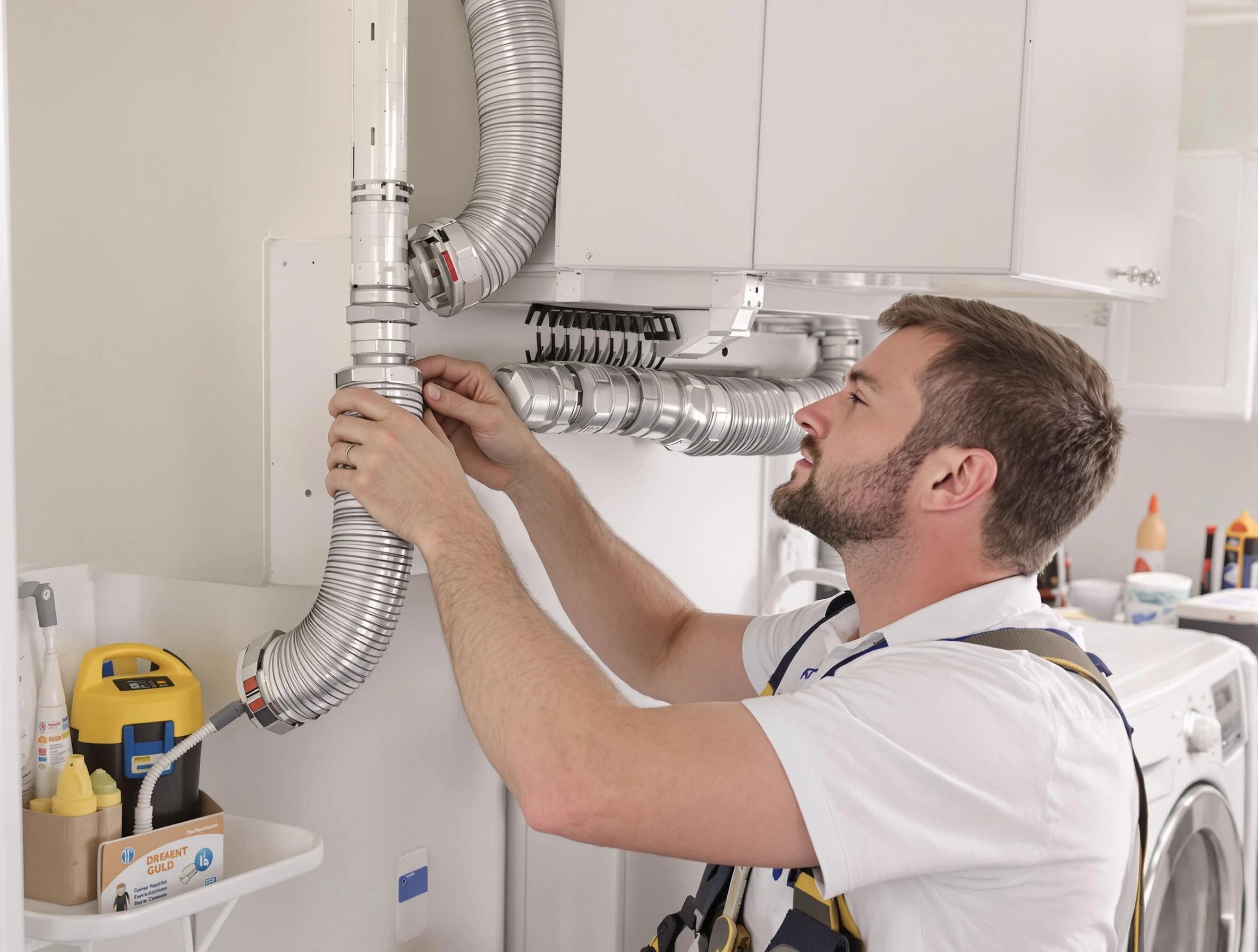 Professional dryer vent repair and installation by Fairmount Dryer Vent Cleaning in Fairmount