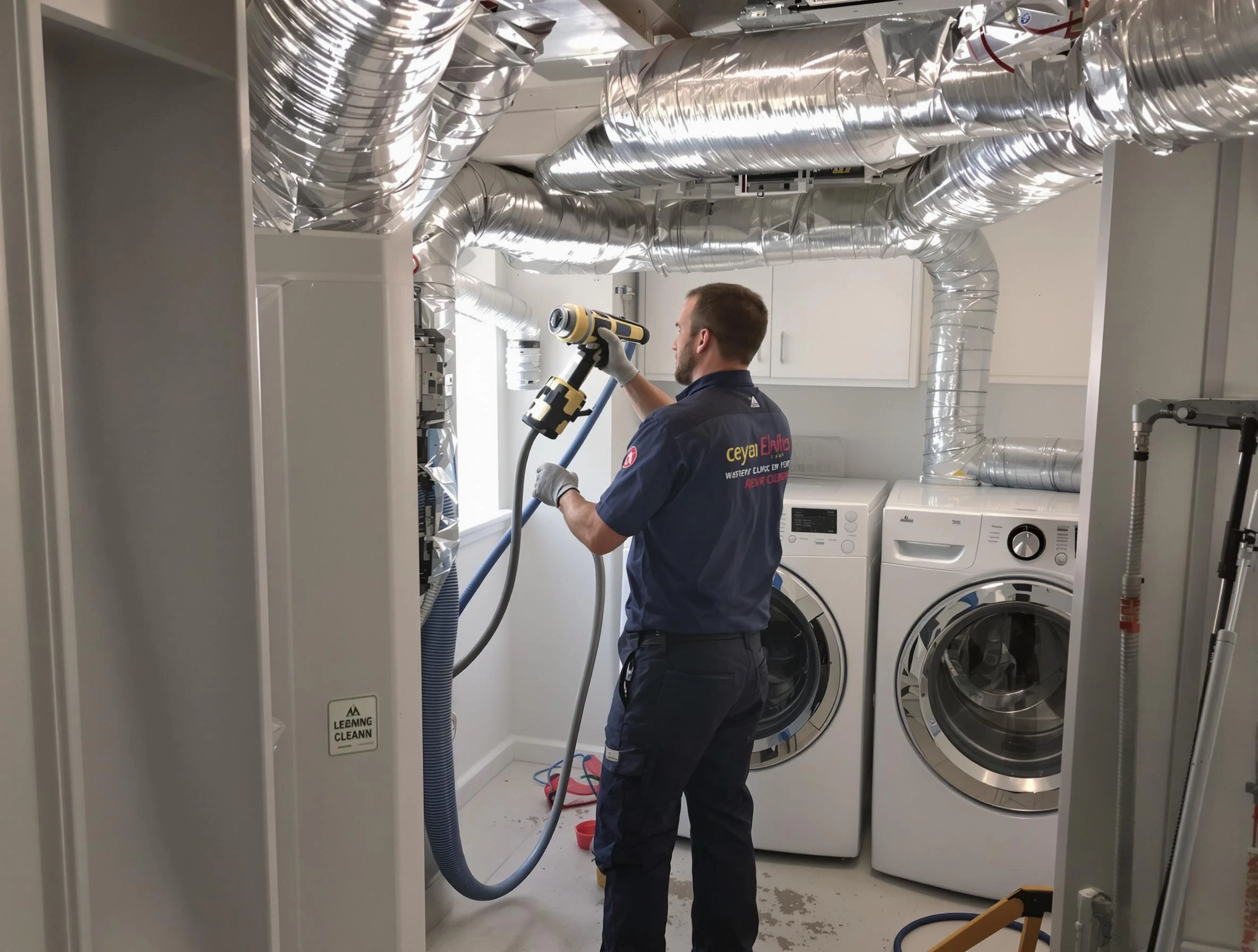 Fairmount Dryer Vent Cleaning specialist using advanced equipment for thorough duct cleaning in Fairmount