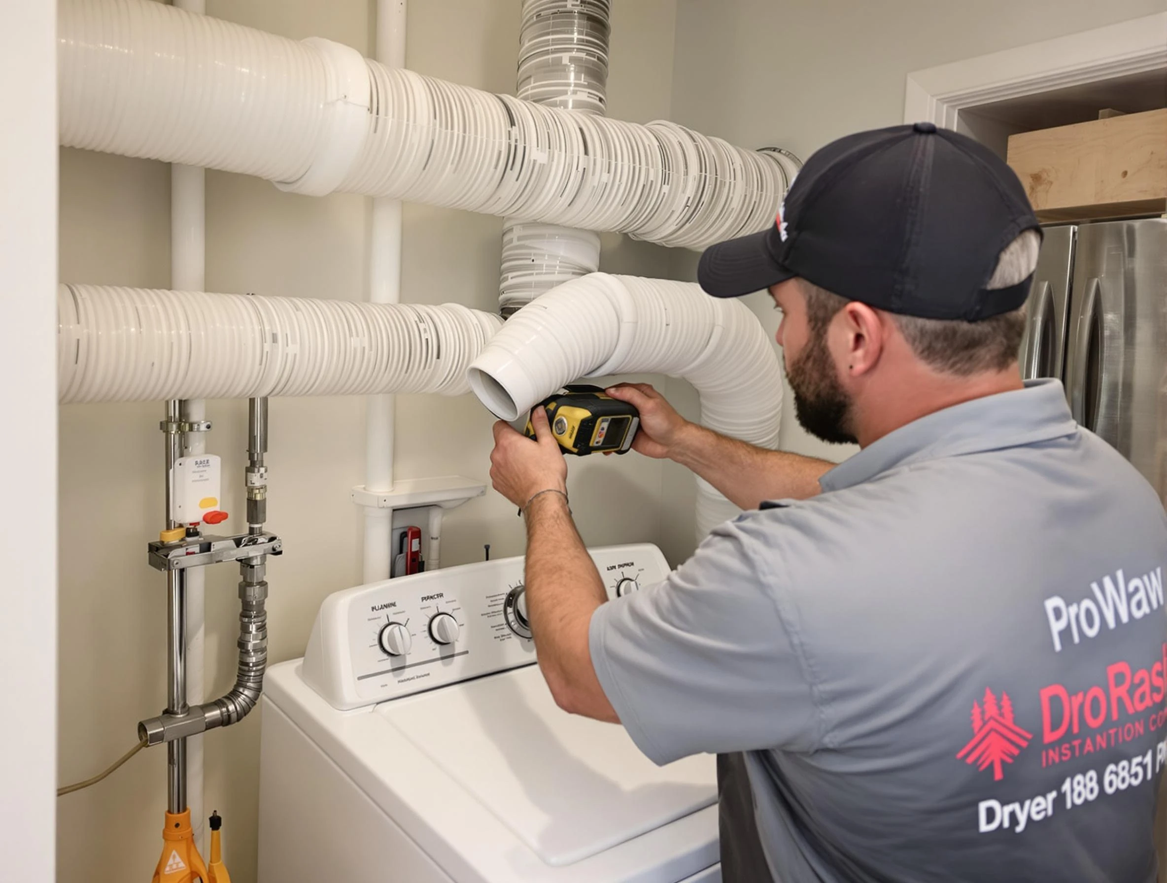 Professional dryer vent hose installation by Fairmount Dryer Vent Cleaning in Fairmount